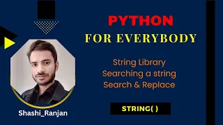 L 5 - Mastering String Manipulation in Python A Comprehensive Guide to the String Library