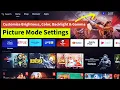 PHILIPS Android TV Picture Mode Settings Customize Brightness Backlight Gamma Color