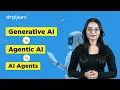 Generative AI Vs Agentic AI Vs AI Agents Difference Between Agentic AI Generative AI AI Agents