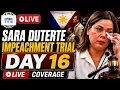 Sara Duterte Impeachment Trial LIVE Philippine Senate Hearing on Sara Duterte Aug 17th N18G
