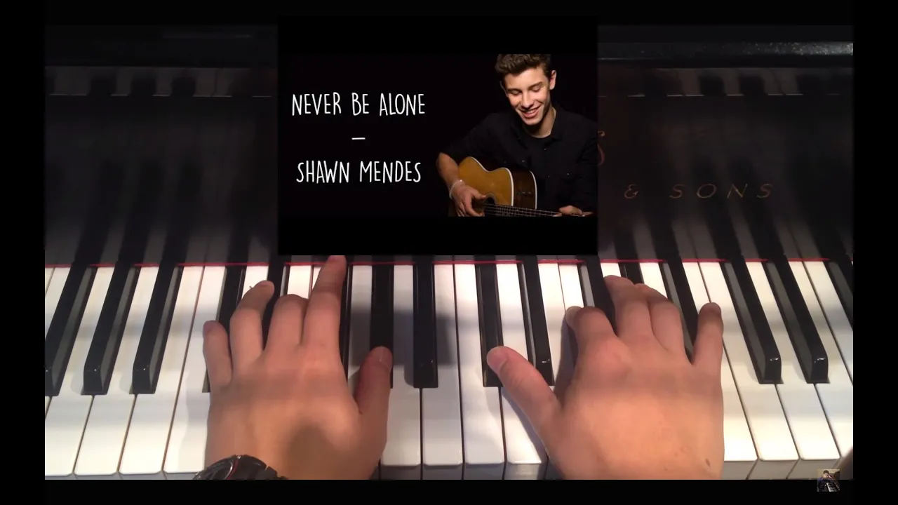 Shawn Mendes: Never Be Alone (Piano Cover + Tutorial)