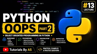 Python Tutorial OOPs in Python Inheritance Polymorphism Encapsulation Abstraction