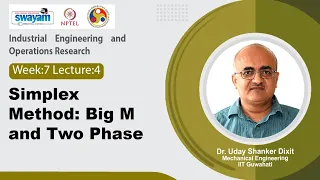 Lec 34 Simplex Method Big M and Two Phase