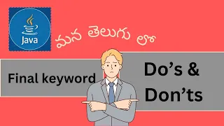 - Java Interview Questions Final Keyword Java In Telugu