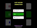 Tutorial List Hover Animation Multiverse CSS without Javascript and Gif