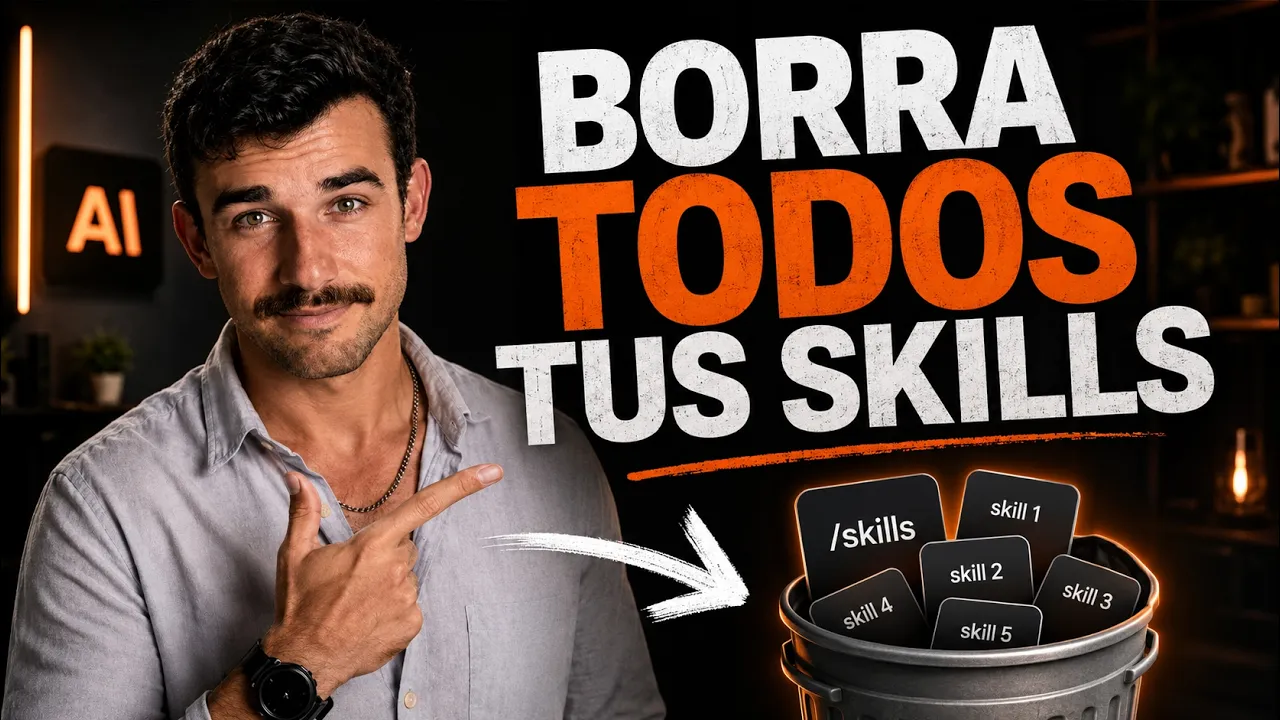 El creador de Claude Code dice que borres tus skills: video thumbnail