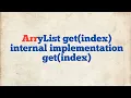 ArrayList - Pratical Implementation of get Internal code for get