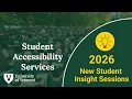 Student Accessibility Services Fall 2026