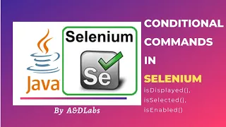 isSelected isEnabled isDisplayed Conditional Commands in Selenium Java Automation