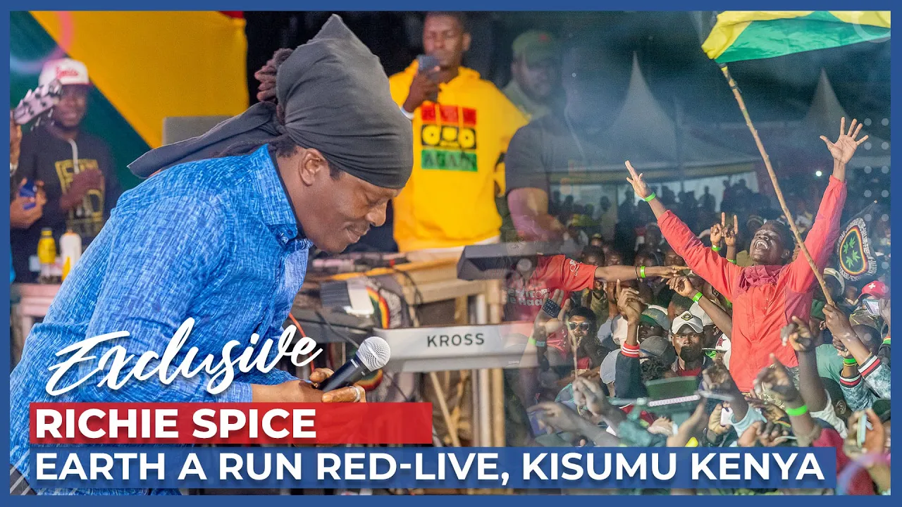 RICHIE SPICE PERFORMING EARTH A RUN RED LIVE IN KISUMU, KENYA