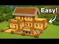 Minecraft How to Build a Starter Survival House Tutorial