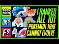I Ranked ALL 101 Pokemon That DON T EVOLVE