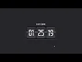 Realistic flip clock using html css and jquery