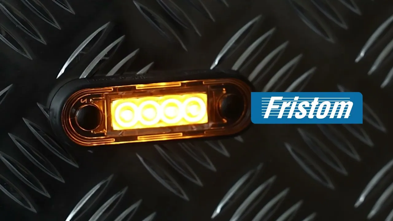 Video: Dark markeringslicht amber | 12-24v | 0,15m. kabel | MV-2400DA.1