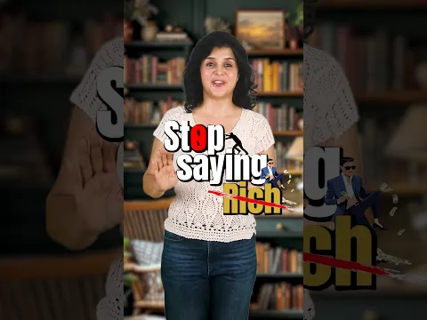 Stop Saying RICH ❌ Say THIS Instead! | #shorts #english #learnenglish #spokenenglish #ashortaday