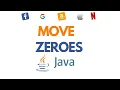Move Zeroes in Java Leetcode 283 O N time O 1 space