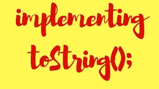 toString in java