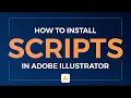 How to Get Install and Use a Script in Adobe Illustrator JSX Files Scripts in Illustrator
