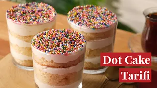 YUMUŞACIK VE RENGÂRENK DOT CAKE NASIL YAPILIR? - VİRAL DOT CAKE TARİFİ