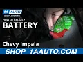 How To Replace Dead Battery 06-12 Chevy Impala