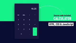 Calculator Using HTML CSS And Javascript With Source Code