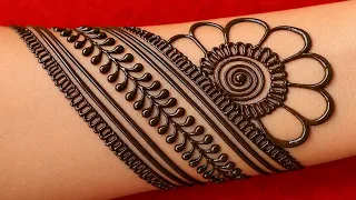 Simple & Elegant Front Hand Mehndi Design | Mehndi Tutorial Mehandi Ka Design | janam ashtami Mehndi