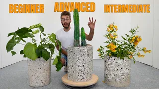3 LEVELS of Terrazzo Planters | DIY to PRO Forms