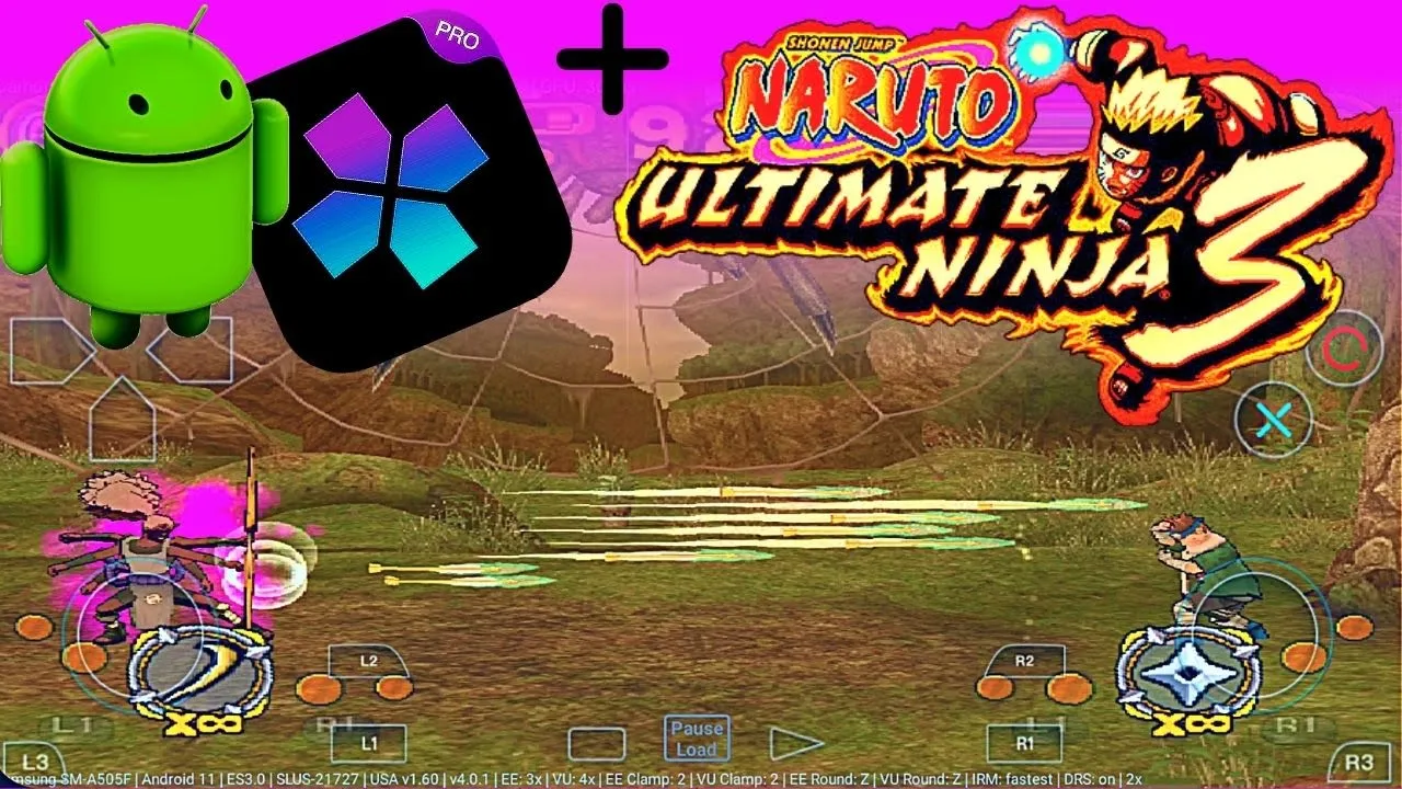 Play Naruto Ultimate Ninja 3 PS2 Emulator Damon PS2 PRO - Naruto Ultimate Android Gameplay 2021