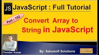 Converting Array to String in JavaScript JavaScript Full Tutorial in Hindi