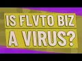Is Flvto biz a virus