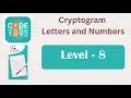 Cryptogram Level 8 Cryptogram Letters and Numbers Answers