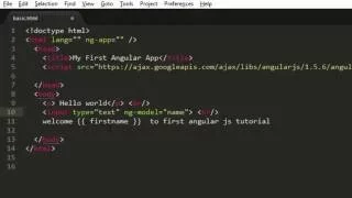 AngularJS Tutorial for Beginners - Hello World in Angular JS