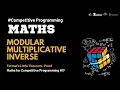 Fermat s Little Theorem Full Intuition Proof Modular Inverse Must Know for CP
