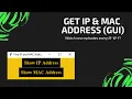 PYTHON GET IP MAC ADDRESS GUI