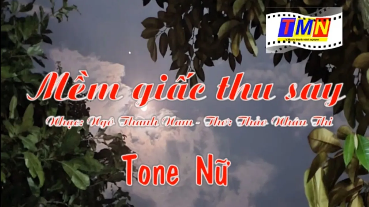 [KARAOKE] Mềm giấc thu say (Slow - Ngô Thanh Nam) – Tone Nữ (Ebm) – #coverbytmn