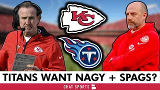 MAJOR CHIEFS RUMORS Matt Nagy Steve Spagnuolo Interviewing To Be Next Titans Head Coach