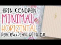 Minimal Horizontal Review Functional PLAN WITH ME Goal Setting Lifeplanner Add-on Erin Condren
