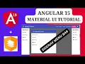 Sidenav menu bar in angular using material UI components Angular 15 - Material UI Tutorial