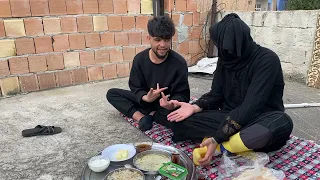 مسكت امي مفطرة  فضيح   ة ام خليل دندنها