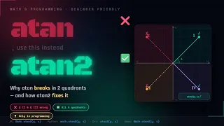 Why atan Breaks and How atan2 Fixes It Explained for Beginners