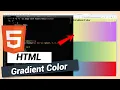Add Gradient Color HTML and CSS Tutorial