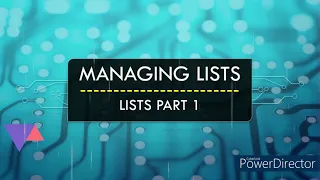 What are list in Python - Lists Part 1
