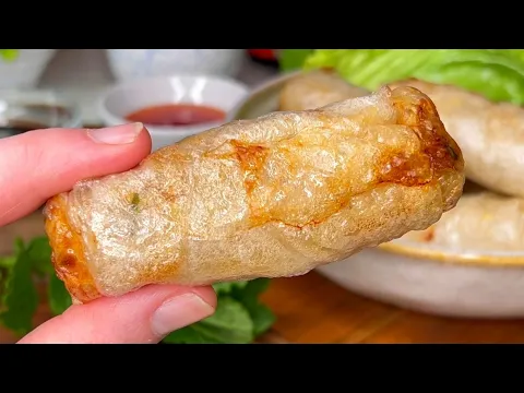 Download MP3 Chicken Spring Rolls: Crispy and NO FRYING ♥ Forget Takeaway Meals