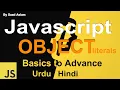 JavaScript Tutorial For Beginners Object Literals in JavaScript in Hindi Urdu