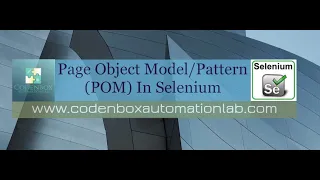 Page Object Model POM What is Page Object pattern model How it works with Selenium