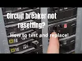 How to fix a circuit breaker that WONT reset
