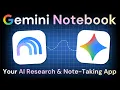 Gemini Notebook for Beginners in 11 Minutes Updated