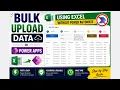 Power Apps Bulk Upload from Excel No Power Automate Power Fx Tutorial