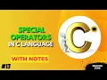 Special Operators in C programming