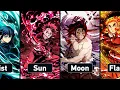 All Breathing Forms in Demon Slayer